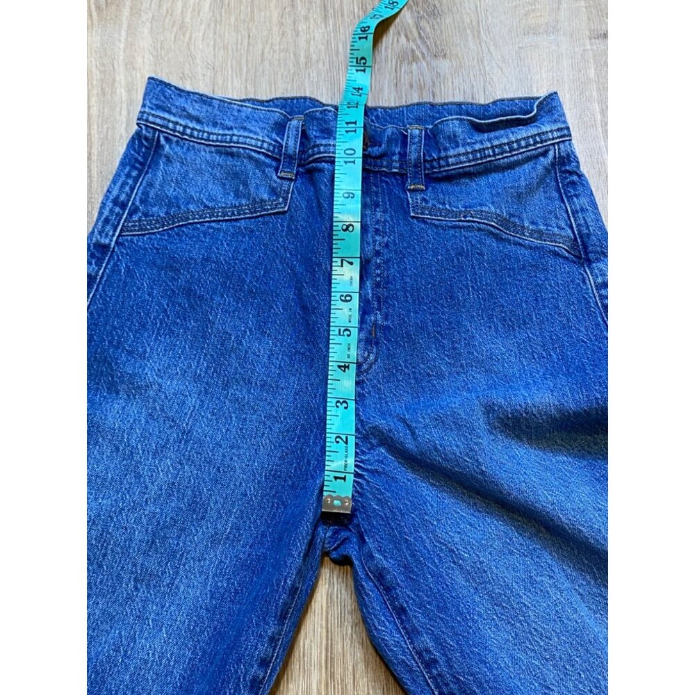 Gap Womens Wide-Leg Denim‎ Jeans Size 27 Leaf Embroidery Boho - Picture 8 of 9